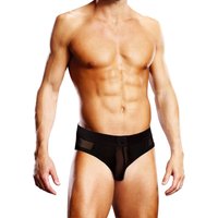 Prowler Mesh See-Through Backless Brief Black, M