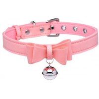 Master Series Sugar Kitty Cat Bell Collar Pink Silver