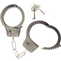 Me You Us Heavy Metal Handcuffs Silver
