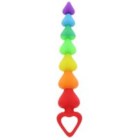 ToyJoy Rainbow Heart Anal Beads