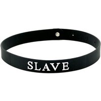 Black Silicone Slave Collar