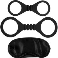 Me You Us Bound To Please Blindfold Wrist And Ankle Cuffs Black