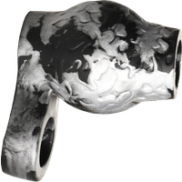 Creature Cocks Night Prowler Silicone Girth Enhancer with Ball Strap Silver, L