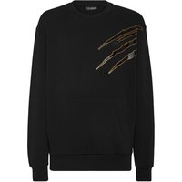 Cotton Sweatshirt Round Neck Ls Lamina Scratch