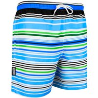 Herren Badehose mit Muster Streifen Blau