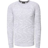 Strick mit Muster Rundhals-Pullover