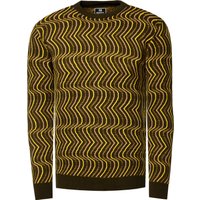 80er-Design Feinstrick Rundhals-Pullover