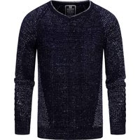 Grobstrick Slim Fit V-Neck-Pullover