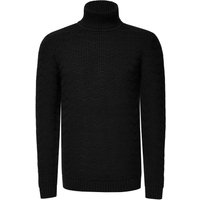 Schwerer Grobstrick Rollkragen-Pullover