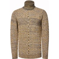 Schwerer Grobstrick Rollkragen-Pullover