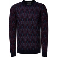 Kontrast Rundhals-Pullover