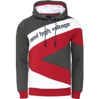 Kontrast Color Block Kapuzen-Pullover