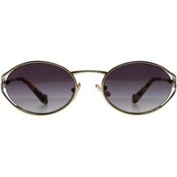 Miu Miu MU52YS ZVN5D1 Sonnenbrille aus Messing Gold dunkelbraun
