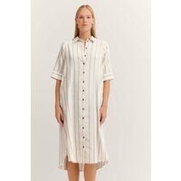 Bugatti Damen Hemdblusenkleid aus Leinen-Mix