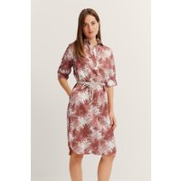 Bugatti Damen Hemdblusenkleid mit halber Knopfleiste