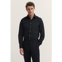Bugatti Herren Jerseyhemd mit Kentkragen