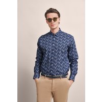 Bugatti Herren Oxfordhemd mit floralem Print