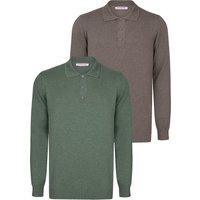 Pullover Pullover Mit Polo-Kragen 2Er-Pack