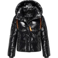Marikoo Damen Winter Steppjacke Skyraa mit Kapuze & glänzendem Design