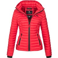 Marikoo Damen Steppjacke Samtpfote mit abnehmbarer Kapuze & Rippbündchen