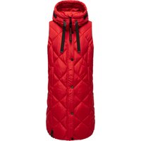 Navahoo Damen Steppweste Schnuckel – Lang & Stylisch mit Kapuze