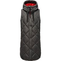 Navahoo Damen Steppweste Schnuckel – Lang & Stylisch mit Kapuze