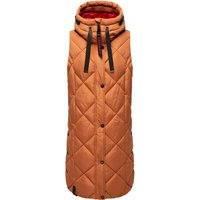 Navahoo Damen Steppweste Schnuckel – Lang & Stylisch mit Kapuze