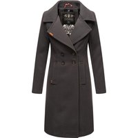 Navahoo Damen Trenchcoat Wooly – Premium Wintermantel mit Eleganter Passform