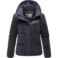 Marikoo Damen Teddy Puffer Jacke mit Kapuze & Reißverschluss – Kaguraa