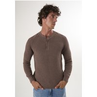 Pullover Pullover Mit Rundhalsausschnitt Und Knöpfen