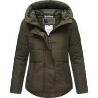 Marikoo Damen Steppjacke mit Teddy-Innenfutter & Kapuze – Elira