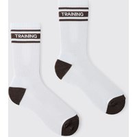 Secret Sales Get 10% Discount on BoohooMAN Mens Training Crew Socks Brown Size 812