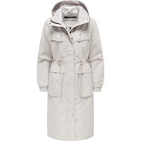 Navahoo Damen Parka Übergangsjacke Kirschwind mit Kapuze