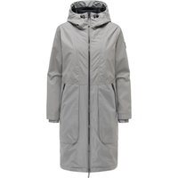 Navahoo Damen Parka Übergangsjacke Edelumhang mit Kapuze