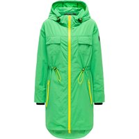 Marikoo Damen Mantel Übergangsjacke Trüffelbonbon mit Kapuze