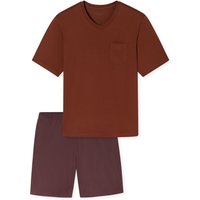 Schiesser Herren Pyjama Comfort EssentialsSchlafanzug, Pyjama Set, Nachtwäsche