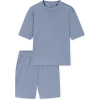 Schiesser Herren Pyjama ModernSchlafanzug, Pyjama Set, Nachtwäsche