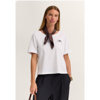 Bugatti Damen T-Shirt Modern Fit aus Baumwolle