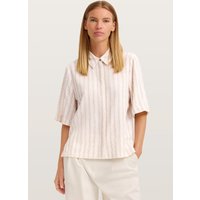 Bugatti Damen Bluse kurzarm gestreift mit Hemdkragen