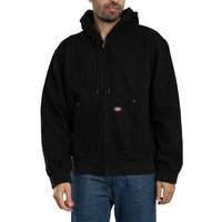 Dickies Ungefütterte Canvas-Kapuzenjacke, Schwarz