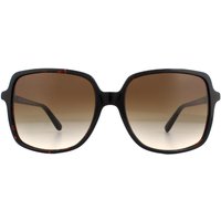 Michael Kors Square Womens Dark Tortoise Smoke Gradient de soleil Lunettes de soleil