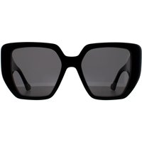 Gucci Square Damen Schwarz Grau Sonnenbrille