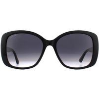Gucci Butterfly Damen Schwarz Grau Gradient Sonnenbrille