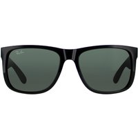 Ray-Ban Sonnenbrille Justin 4165 601/71 Glänzend Schwarz Grün
