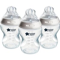 Tommee Tippee Silicone Natural Start Baby Bottle 260ml 3 Pack