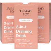 TummyTox Hol dir 11% Rabatt auf das 3er Set ErdbeerTrinkmischung gegen Wassereinlagerungen