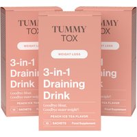 TummyTox Jetzt 11% Rabatt auf 3erPack Pfirsich 3in1 Entwässerungsgetränk