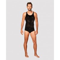 Czarna męska koszulka na ramiączkach