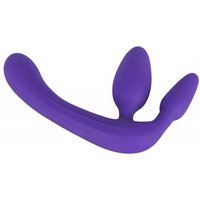 Fioletowy Strap On z silikonu