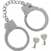 Srebrne kajdanki z kryształkami